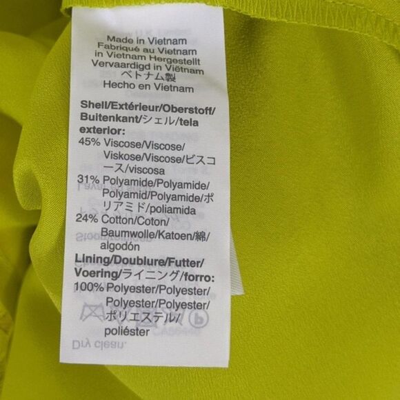 J. Crew Lace Chartreuse Halter Neck Blouse XXS - Picture 9 of 12